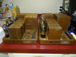 Pair,  (rca) Victor Type 245 Tube Audio Amplifiers,  Dual 245 Output