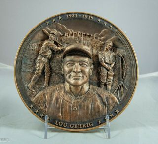Lou Gehrig Bronze Bust Bradford Exchange Liimited 