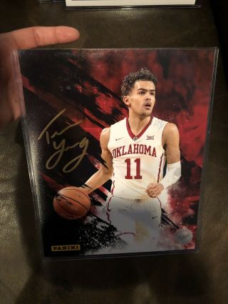 2019 Panini National Nscc Trae Young 8x10 Gold Auto Rookie