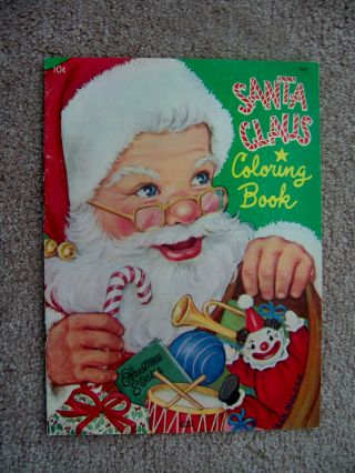 Vintage Un - Santa Claus Coloring Book - Queen Holden