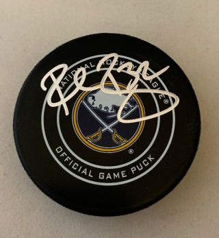 Rob Ray Signed Buffalo Sabres Official Game Puck Autographed