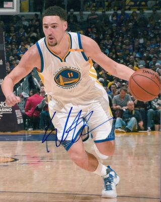 Klay Thompson Golden State Warriors Signed Autograph 8x10 Photo Auto Pic Ip Real