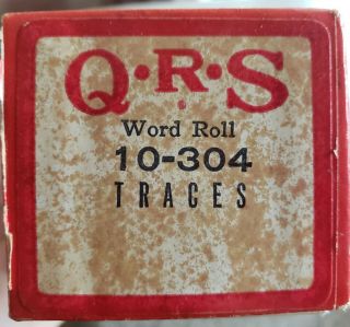 Vintage Qrs Player Piano Roll - 10 - 304 Traces 1969