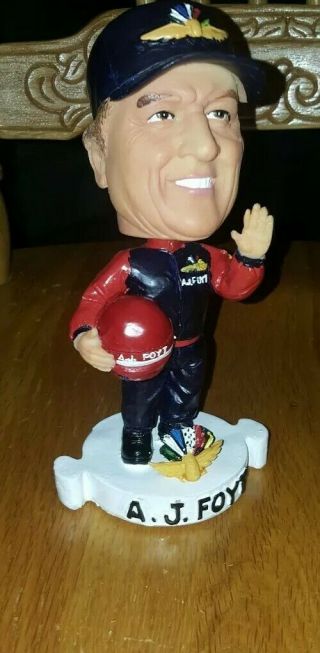 Aj Foyt Bobblehead 4 Time Indy 500 Winner Pepsi Collectible Racing