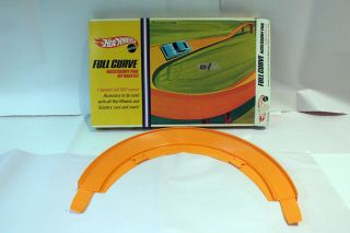 Vintage 1967 Mattel Redline Hot Wheels Track Orange 180 Degree Full Curve