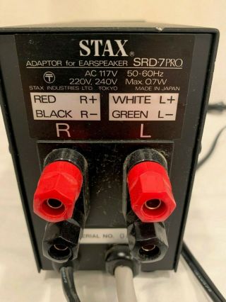 Stax Lambda Professioal headphones and SRD 7 Pro Adaptor 2