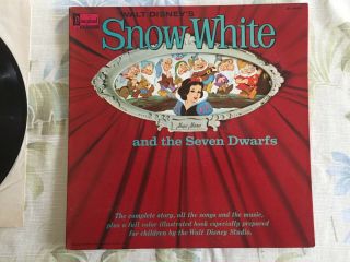 Vintage Walt Disney Snow White And The Seven Dwarfs Lp Disneyland St 3906