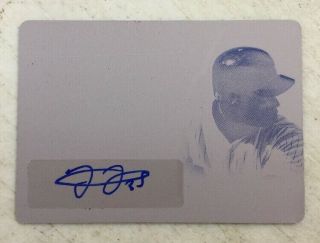 2019 Leaf In The Game Frank Thomas 1/1 Auto Printing Plate Card White Sox