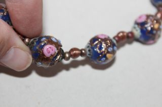 Vintage Wedding Cake Beads Colorful Necklace