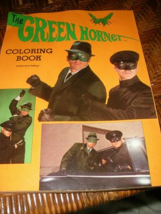 Vintage 1966 Whitman The Green Hornet Coloring Book 2