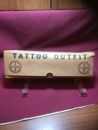 Vintage Tattoo Outfit Animal Livestock Marking Kit W/ Number Set,  Nos