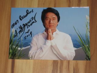 Jackie Chan Signed 4x6 Photo Autograph