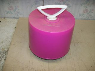 Vintage 1970 `s Pink Disk Go Case With 67 45 Rpm Records Wings Elo Abba