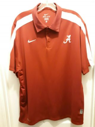 Euc Mens Alabama Crimson Tide Football Nike Dri - Fit Authentic Shirt (xl)
