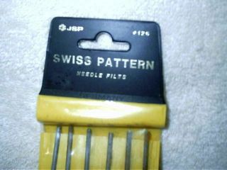Vintage JSP Swiss Pattern Needle Files F26 6 Piece Set 2