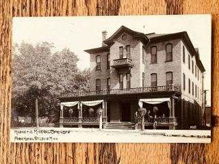 Vintage Rppc Magnetic Mineral Springs Park Hotel St Louis Mi Michigan 1910 Azo