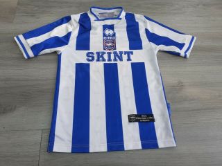 Brighton & Hove Albion 2002 Errea Football Shirt Vintage Skint 26/28 " Kids