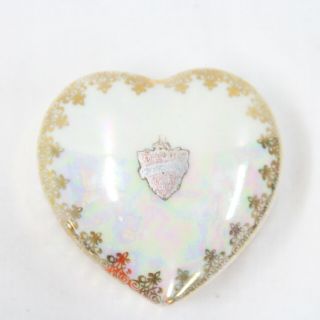 Westminster China Vintage 1950s - 60s Mother Of Pearl Finish Trinket Box 413