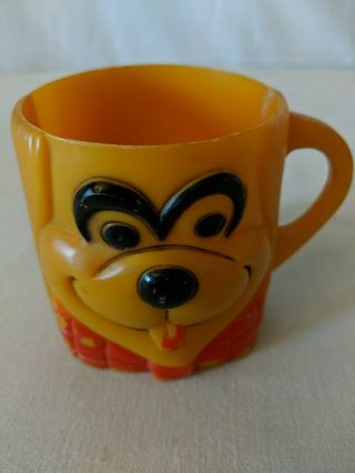 Vintage 1969 Banana Splits Fleegle Mug Cup Hanna Barbera Yellow Dog Red Bow Tie