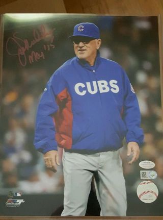 2016 Chicago Cubs World Series Champions Signed 8x10joe Maddon Inscribed Moy 15 