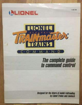 Vintage 1995 Lionel Trainmaster Command Complete Guide Command & Control