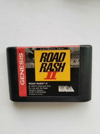 Road Rash Ii 2 Sega Genesis Motorcycle Racing Vintage Game Cartridge