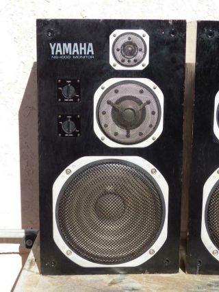 Legendary Yamaha NS - 1000 Monitor NS - 1000M Speakers Matched Pair - 2