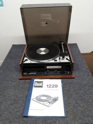 Dual 1229 Turntable Completely Restored.  Very Near.  Shure V - 15 Type Iii
