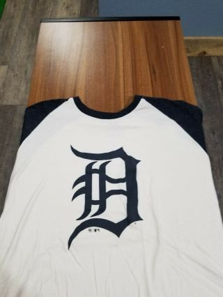 Detroit Tigers 2xl Mens 3/4 Sleeve T Shirt