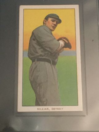 1909 - 11 T206 Piedmont 150 - Killian Detroit Tigers Baseball Card Shape
