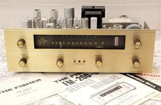 1962 Fisher Fm - 200 - B Fm Stereo Multiplex Tube Tuner With Manuals,  Well