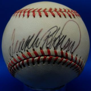 Jsa Frank Robinson Autographed Signed Auto Mlb Gene Budig Baseball Zdv 732
