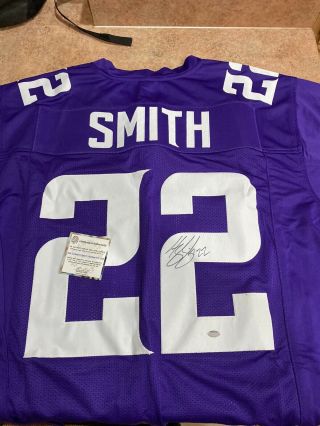 Harrison Smith Signed Minnesota Vikings Jersey (jsa) Pro Bowl Safety