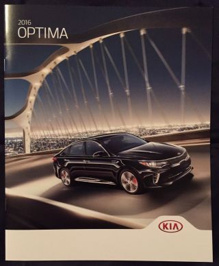 2016 Kia Optima Sales Marketing Brochure Lx,  Lx 1.  6t,  Ex,  Sx Limited