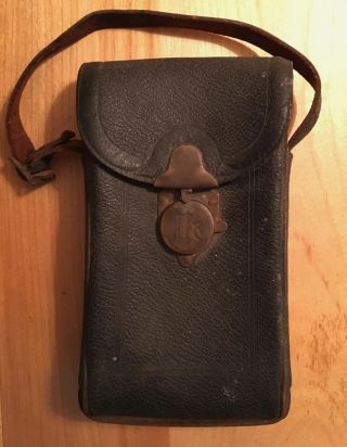 Vintage Leather Eastman Kodak Bag With Medal Clasp,  1914