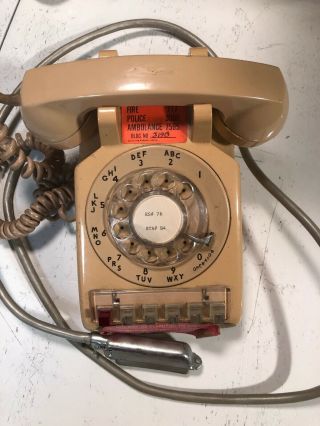 Vintage Western Electric Bell System Beige Multi Line Rotary Office Telephone