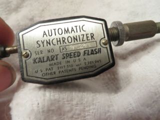 Vintage Kalart Speed Flash Automatic Synchronizer
