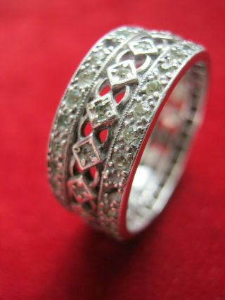 Vintage Silver Ring Marked 