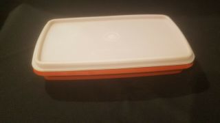 Vintage Tupperware Deli Lunch Meat Container 816 Paprika Red 9 X 5 Sheer Lid Euc