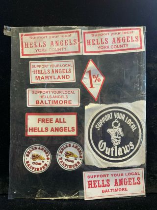 Hells Angels Mc 1 Support Your Local Hells Angels Baltimore Maryland Stickers