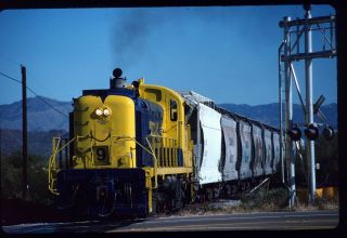Rail Slide - Marr Magma Arizona Railroad 9,  Florence Jct Az 12 - 19 - 1994