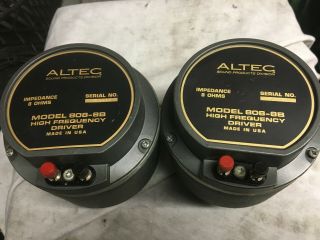 Pair (2) Altec Lansing 808 - 8b High Frequency Drivers Clean/mint