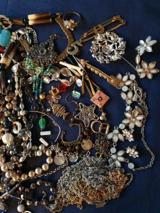 Vintage & Modern Joblot of Costume Jewellery.  Ideal for Craft Harvesting Broken 3