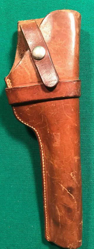 Vintage George Lawrence Brown Leather Holster High Standard,  Colt Woodsman 6 3/4