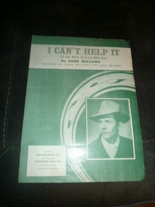 Vintage Sheet Music: Hank Williams Sr. ,  I Can 