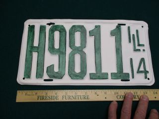 1914 Illinois Rear License Plate Repaint