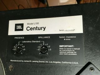 JBL l - 100 Century speakers 2