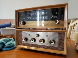 Altec Lansing 339b Tube Amplifier With 306atuner Blonde Cases - Shape