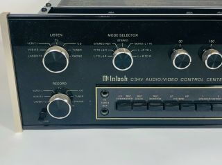 McIntosh C34V Audio/Video Control Center - Precision Stereo 2