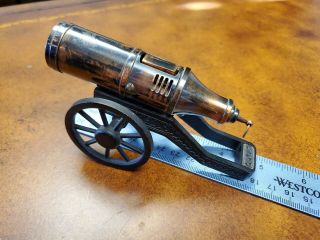 Vintage Figural Canon Table Lighter Made In Japan